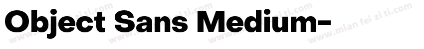 Object Sans Medium字体转换